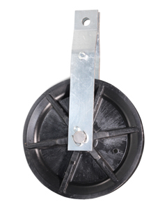 Pulley 150mm plastic with suspension strip